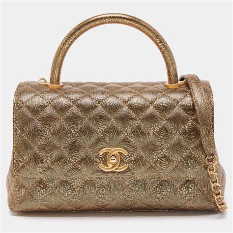 chanel gold handle